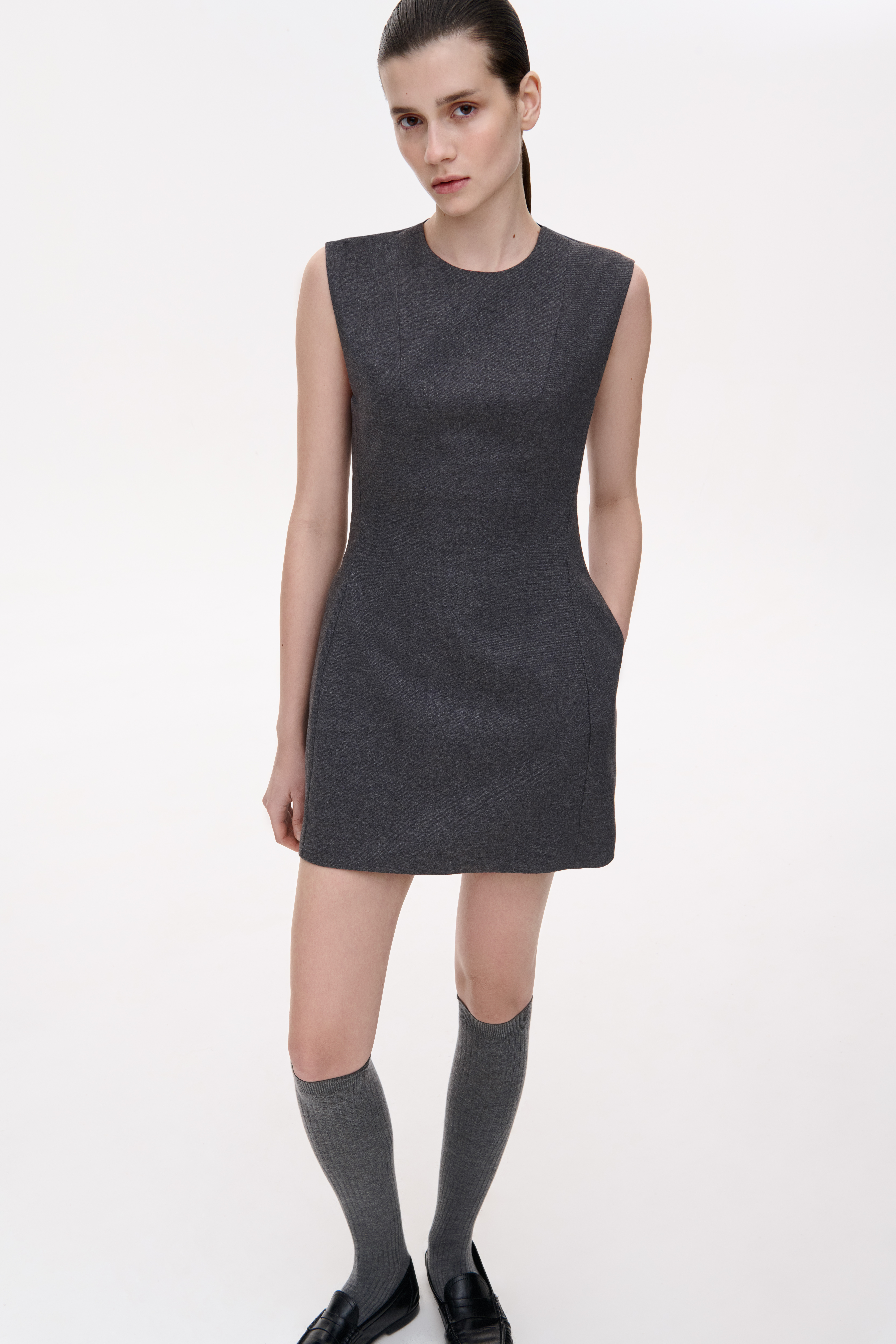 МІНІ СУКНЯ НАПІВПРИЛЕГЛОГО СИЛУЕТУ  1245 зображення 2